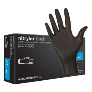 Manusi examinare nitrylex black nepudrate 100 bucati/cutie