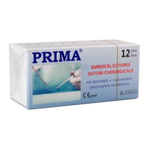 Fire sutura Polypropylene 4/0 cu ac 30mm ½ - Sectiune rotunda PRIMA