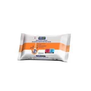 KlinAll servetele dezinfectante pentru maini, 70 bucati/pachet