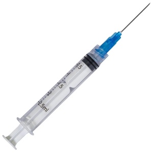 Seringi de unica folosinta cu ac Luer Lock, 3 componente, 2 ml