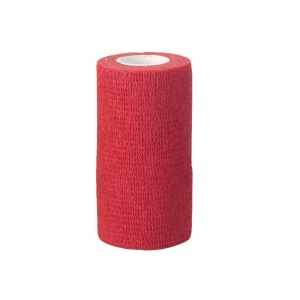 Bandaj autoadeziv elastic rosu 10cmx4.5m