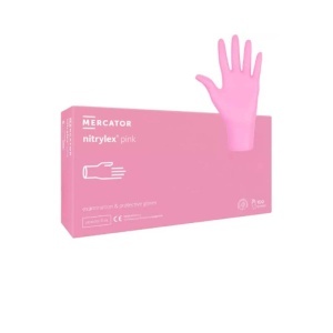Manusi examinare nitrylex pink nepudrate 100 bucati/cutie