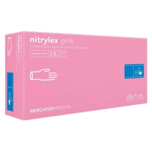 Manusi examinare nitrylex pink nepudrate 100 bucati/cutie