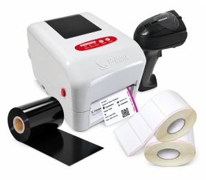 Pachet imprimanta Printex D-Trace, scanner, 2 role etichete, ribon