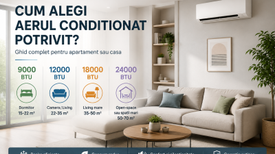 Cum alegi un aer conditionat pentru apartament sau casa: 9000, 12000, 18000 sau 24000 BTU?