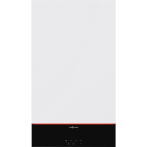 Centrala termica pe gaz in condensare, Viessmann Vitodens 111-W B1LG, Incalzire, ACM, Boiler incorporat 46L, 25 KW, kit evacuare inclus