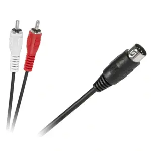 CABLU 5DIN-2XRCA PTR.LEGATURA APARATE MAI MODERNE LA SCULE MAI VECHE