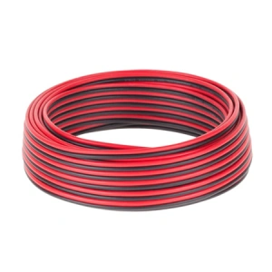 Cablu profesional pentru Difuzor, material CCA, 2 x 0.75 mm, Lungime 10 metri, Rosu/Negru 10 m