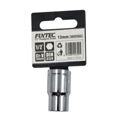 Cap Tubular Hexagonal Fixtec 1/2" 13x38mm - Img 2