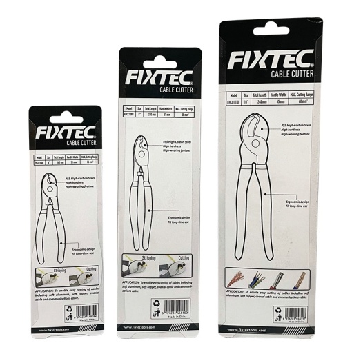 Cleste de taiat cabluri FIXTEC 6" din otel calit - Img 7
