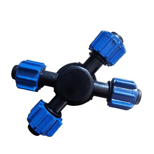 Conector 4 Cai pentru Banda de Picurare 16mm - Solutie Eficienta de Irigare - Img 2
