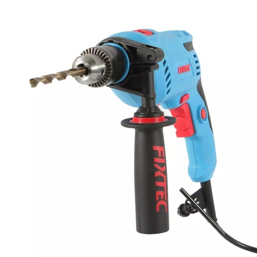 Masina de gaurit cu percutie FIXTEC 600W cu maner lateral - Img 4