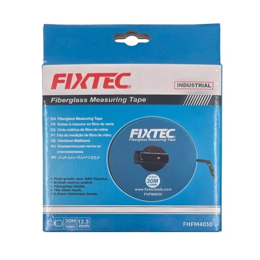 Ruleta masurare 30m cu banda fibra sticla si cadru ABS FIXTEC - Img 2