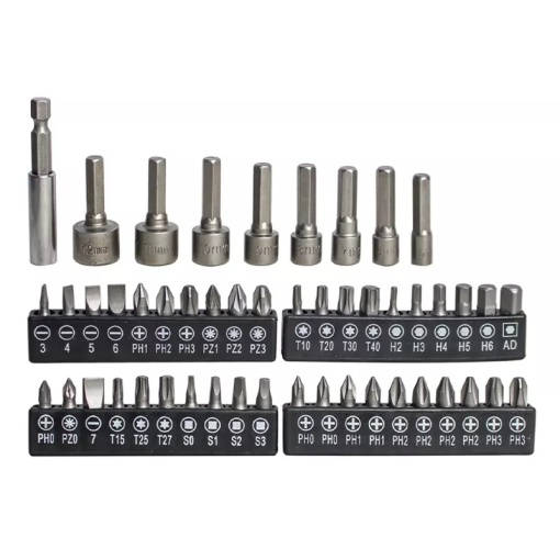 Surubelnita electrica FIXTEC 4V cu baterie reincarcabila, 49 piese incluse, cablu USB Type-C - Img 2