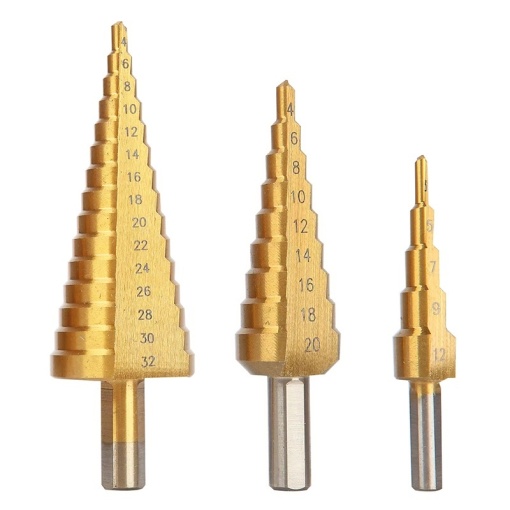 Burghiu treptat FIXTEC 4–12 mm HSS cu strat de titan - Img 4
