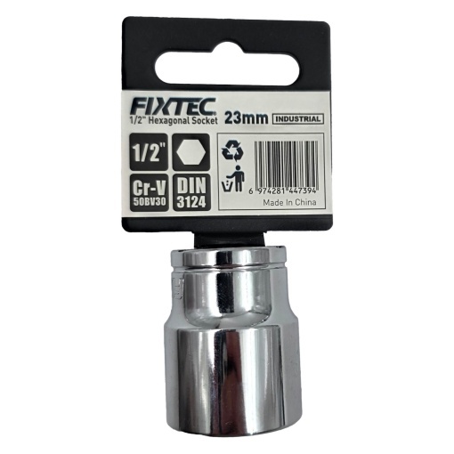 Cap tubular impact 23 mm FIXTEC, montare 1/2 - Img 2