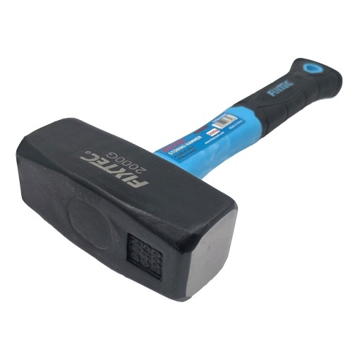 Ciocan pentru zidarie FIXTEC 2000g, maner din fibra robusta - Img 2