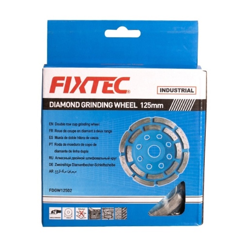 Disc diamantat segmentat FIXTEC 125 mm, grosime 5 mm pentru polisare - Img 4