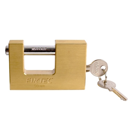 Lacat bloc compact FIXTEC 80mm, alama, 2 chei - Img 4