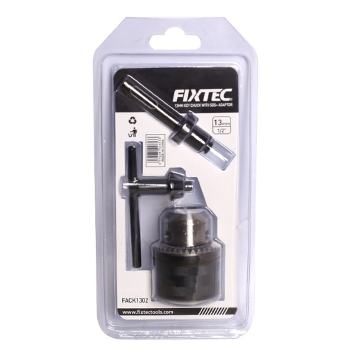 Mandrina FIXTEC cu cheie 1,5‑13 mm si adaptor SDS‑Plus - Img 2