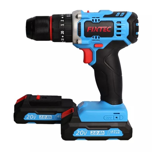 Masina de gaurit cu percutie FIXTEC 20V, cuplu ridicat, LED, blocare ax - Img 4