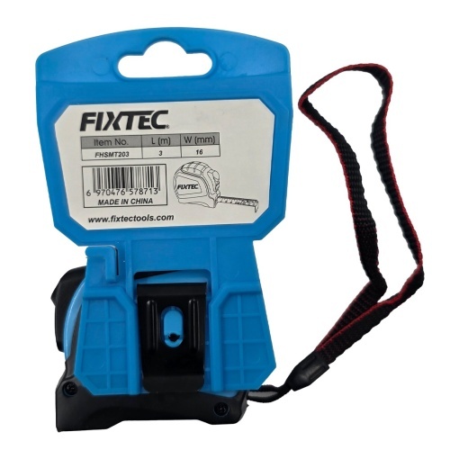 Ruleta de otel FIXTEC 3 m × 16 mm cu autoblocare - Img 2