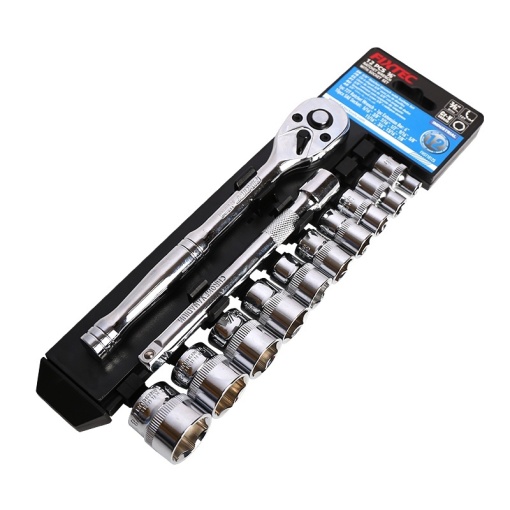 Set cheie clichet FIXTEC 12 bucati, 3/8", otel CR-V - Img 3