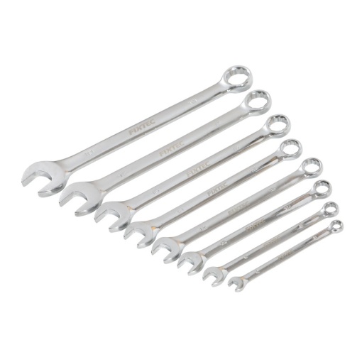 Set de chei combinate FIXTEC, 8 bucati, CR-V, cu suport - Img 3