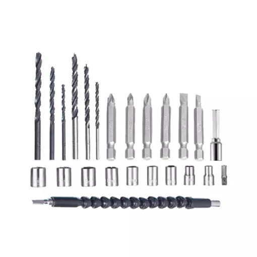 Set masina de gaurit FIXTEC 20V cu acumulator, LED, blocare ax, 2 baterii Li-ion 1500mAh - Img 5