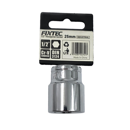Cap tubular de impact 25 mm, FIXTEC, cu prindere 1/2 - Img 3