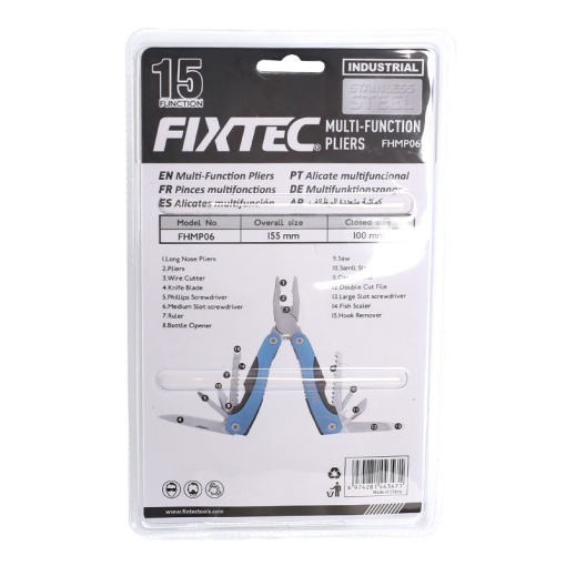 Cleste 15-in-1 multifunctional FIXTEC, otel inox - Img 6