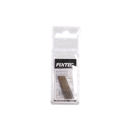 Set 5 burghie pentru metal FIXTEC HSS M35 cu cobalt 8 mm profesional - Img 7
