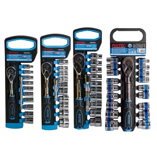 Trusa clichet cu tubulare FIXTEC, 12 bucati, 1/2", CR-V - Img 2