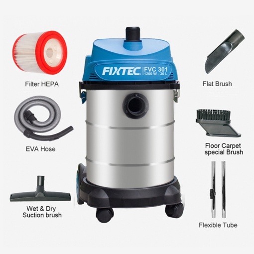 Aspirator profesional umed-uscat FIXTEC 2000W, 60 litri - Img 5
