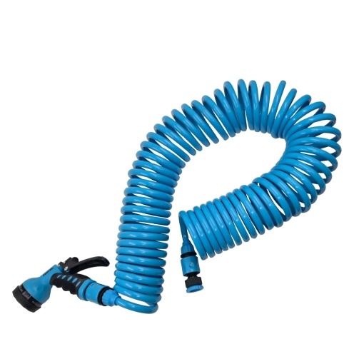 Furtun gradina spiralat FIXTEC 15m, EVA, cu pistol 8 moduri - Img 2