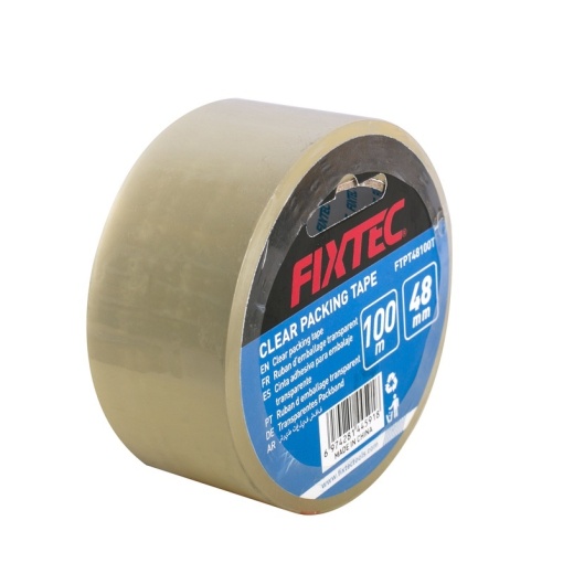 Rola banda transparenta pentru ambalare FIXTEC 48mm x 50m - Img 2