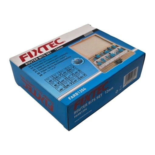 Set 12 freze pentru lemn FIXTEC, coada 12mm - Img 8