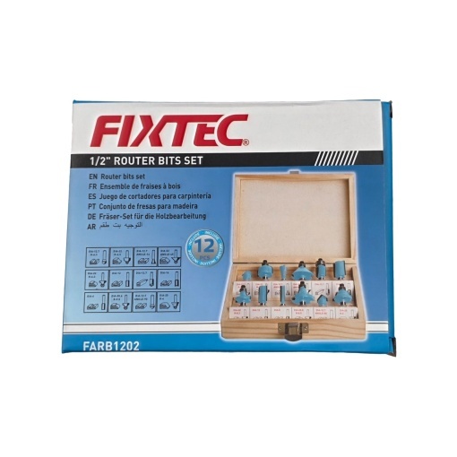 Set burghie pentru lemn FIXTEC, 12 piese, tija 1/2" - Img 6