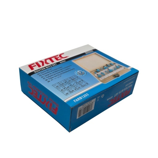 Set de freze pentru lemn FIXTEC, 12 bucati, tija 6mm - Img 7