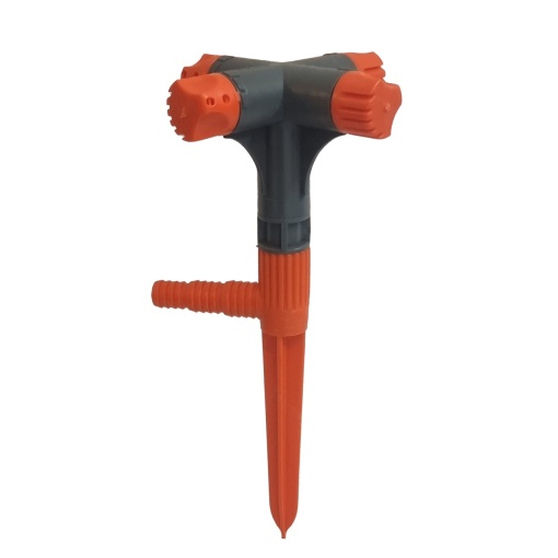 Aspersor Rotativ PVC cu 4 Brate si Cap Pivotant pentru Udare Uniforma - Img 2