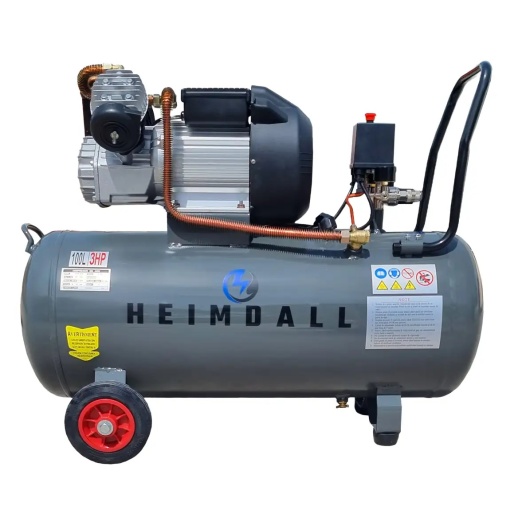 Compresor aer Heimdall ZV0.25/100, 100L, 10 bari, motor monofazat - Img 3