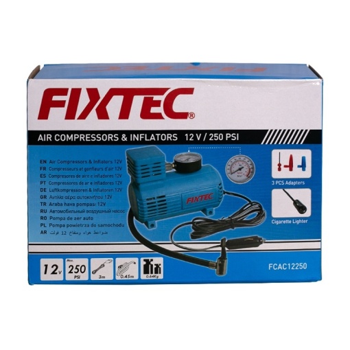 Compresor auto portabil FIXTEC 12V DC, 260 PSI - Img 6