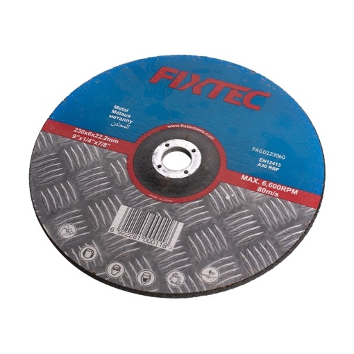 Disc de taiere abraziv FIXTEC 230x6x22.2mm pentru metale - Img 3