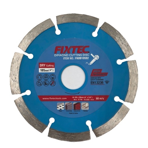 Disc taiere uscată diamant 105 mm FIXTEC - Img 2