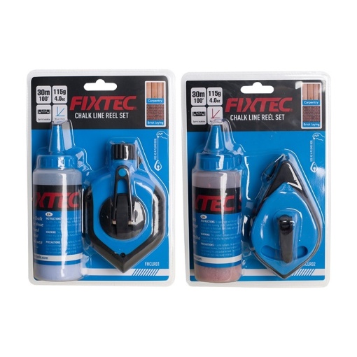 Kit fir de trasare Fixtec 30 m cu nivel cu bula - Img 2
