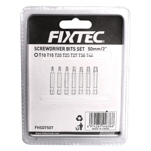 Set 7 biti Torx FIXTEC S2 50 mm - Img 4