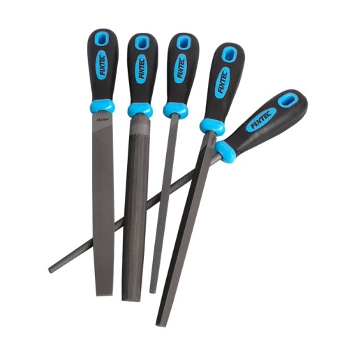 Set de pile din otel FIXTEC, 5 bucati, 8", T12 - Img 2