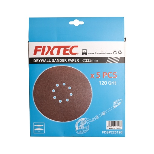 Set hartie abraziva FIXTEC 180 mm P180, 5 bucati - Img 5