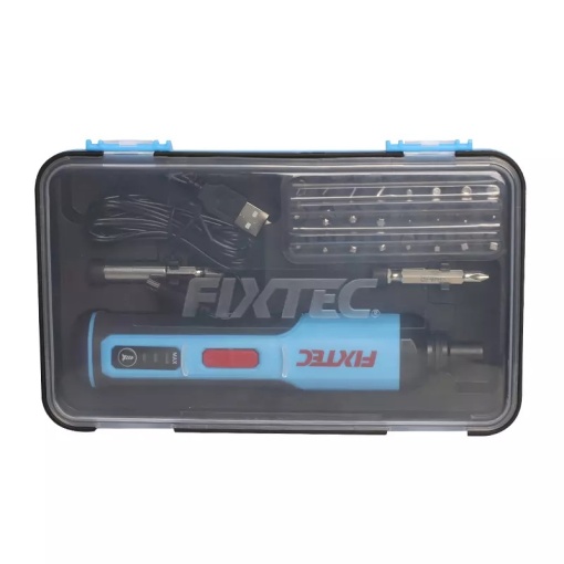 Surubelnita electrica reincarcabila FIXTEC 4V, baterie Li-ion 1500mAh, LED frontal, cablu USB-C 1.5m - Img 4