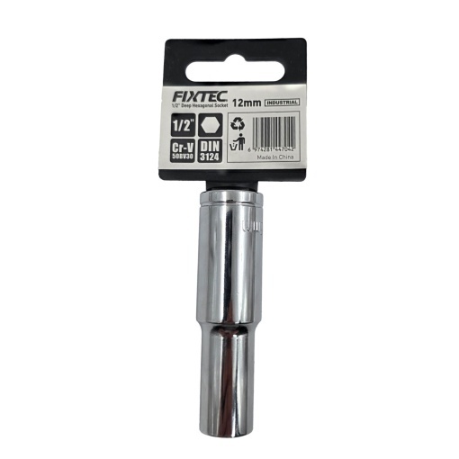Cap tubular de impact 12 mm, FIXTEC, prindere 1/2 - Img 2